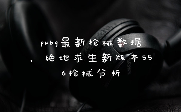 pubg最新枪械数据，绝地求生新版本556枪械分析