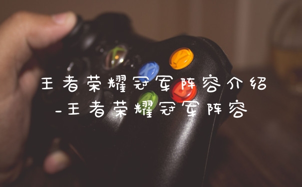王者荣耀冠军阵容介绍_王者荣耀冠军阵容