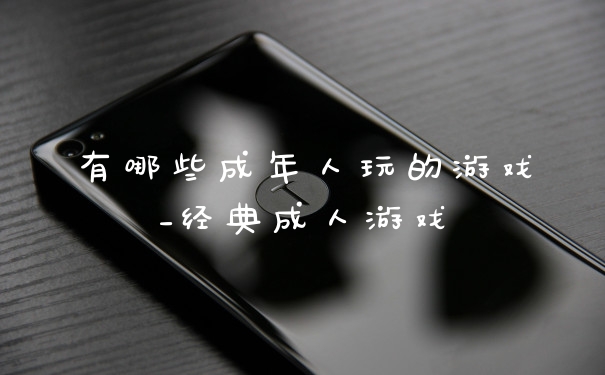 有哪些成年人玩的游戏_经典成人游戏