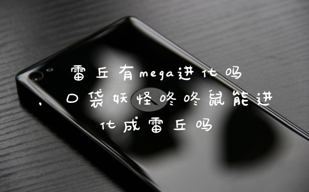 雷丘有mega进化吗，口袋妖怪咚咚鼠能进化成雷丘吗