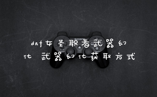 dnf女圣职者武器幻化 武器幻化获取方式
