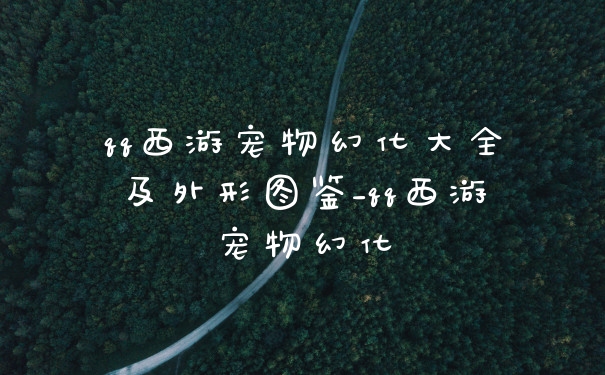 qq西游宠物幻化大全及外形图鉴_qq西游宠物幻化