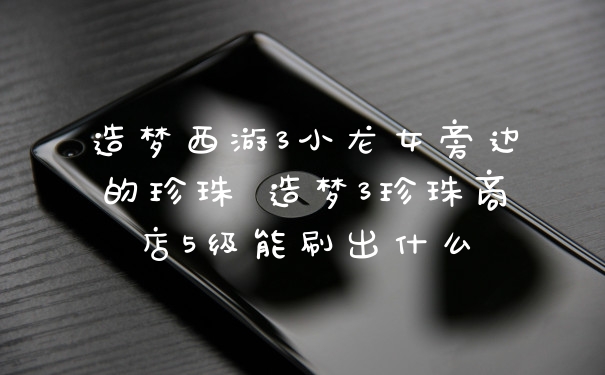 造梦西游3小龙女旁边的珍珠 造梦3珍珠商店5级能刷出什么