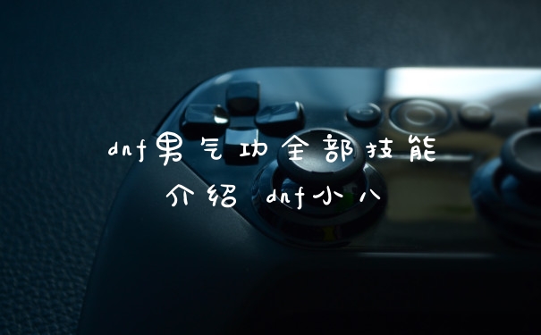 dnf男气功全部技能介绍 dnf小八