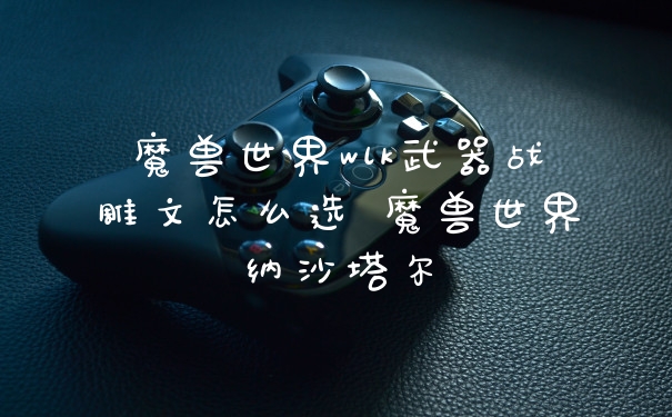 魔兽世界wlk武器战雕文怎么选 魔兽世界纳沙塔尔
