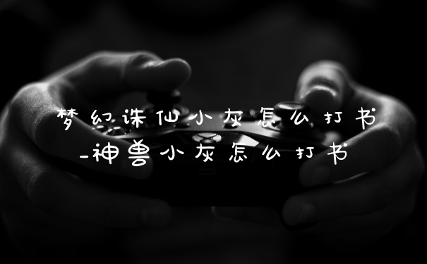 梦幻诛仙小灰怎么打书_神兽小灰怎么打书