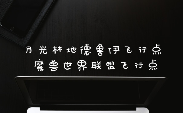 月光林地德鲁伊飞行点 魔兽世界联盟飞行点
