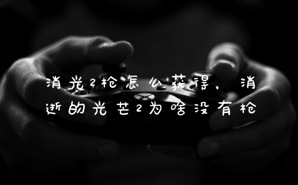消光2枪怎么获得，消逝的光芒2为啥没有枪