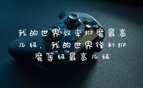 我的世界效率附魔最高几级，我的世界锋利附魔等级最高几级