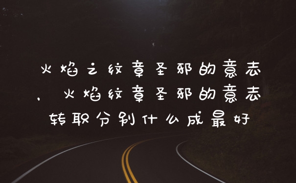 火焰之纹章圣邪的意志，火焰纹章圣邪的意志转职分别什么成最好