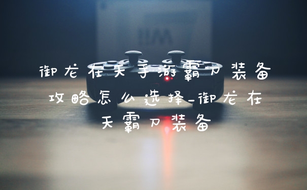 御龙在天手游霸刀装备攻略怎么选择_御龙在天霸刀装备