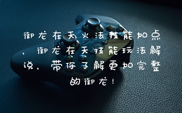 御龙在天火法技能加点，御龙在天技能玩法解说，带你了解更加完整的御龙！