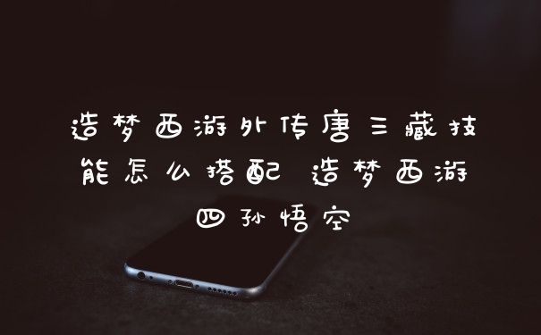 造梦西游外传唐三藏技能怎么搭配 造梦西游四孙悟空