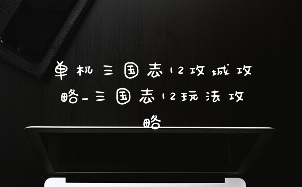 单机三国志12攻城攻略_三国志12玩法攻略