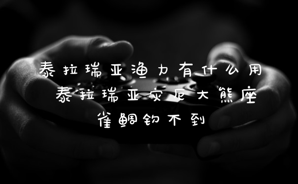 泰拉瑞亚渔力有什么用 泰拉瑞亚灾厄大熊座雀鲷钓不到