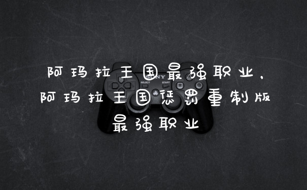 阿玛拉王国最强职业，阿玛拉王国惩罚重制版最强职业