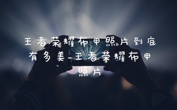 王者荣耀布甲照片到底有多美_王者荣耀布甲照片