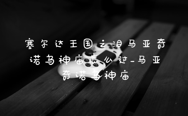 塞尔达王国之泪马亚奇诺乌神庙怎么过_马亚奇诺乌神庙
