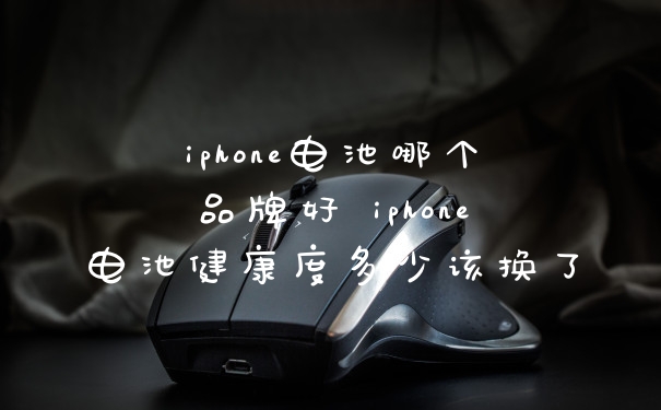 iphone电池哪个品牌好 iphone电池健康度多少该换了