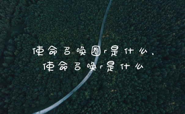 使命召唤圈r是什么，使命召唤r是什么