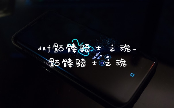 dnf骷髅骑士之魂_骷髅骑士之魂
