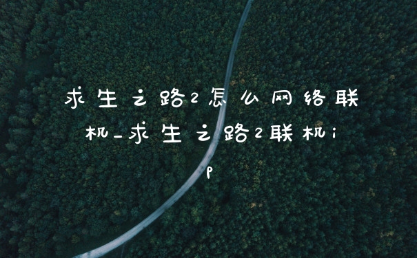 求生之路2怎么网络联机_求生之路2联机ip