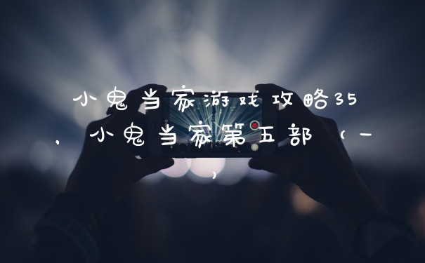 小鬼当家游戏攻略35，小鬼当家第五部（一）