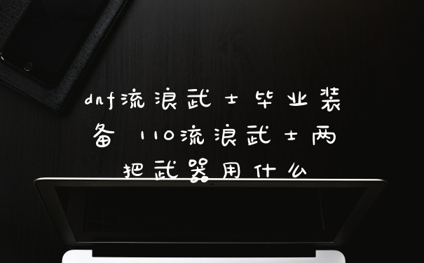 dnf流浪武士毕业装备 110流浪武士两把武器用什么