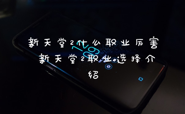 新天堂2什么职业厉害 新天堂2职业选择介绍