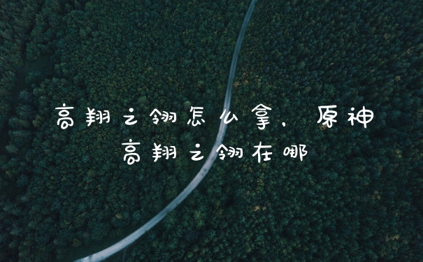 高翔之翎怎么拿，原神高翔之翎在哪