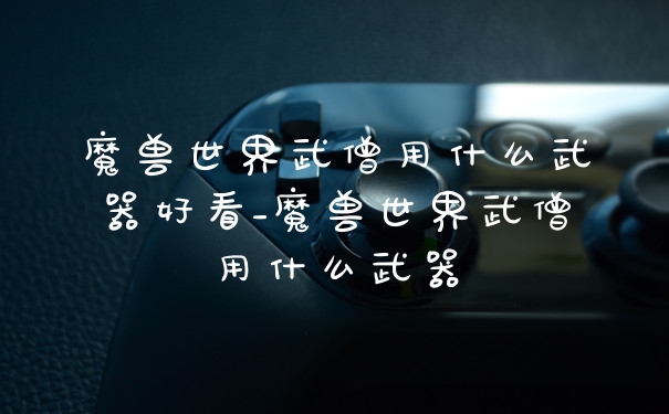 魔兽世界武僧用什么武器好看_魔兽世界武僧用什么武器