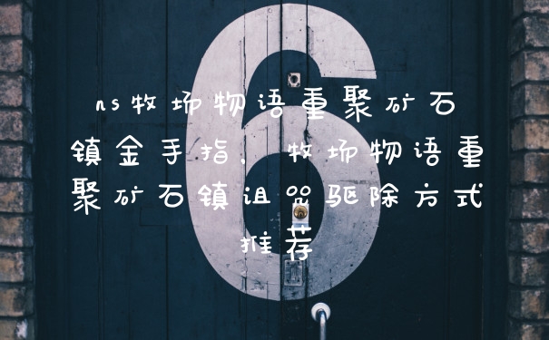 ns牧场物语重聚矿石镇金手指，牧场物语重聚矿石镇诅咒驱除方式推荐