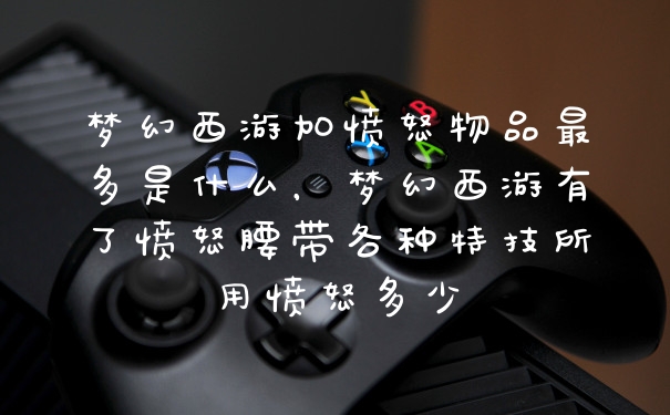 梦幻西游加愤怒物品最多是什么，梦幻西游有了愤怒腰带各种特技所用愤怒多少