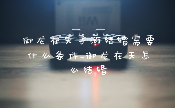 御龙在天手游结婚需要什么条件_御龙在天怎么结婚