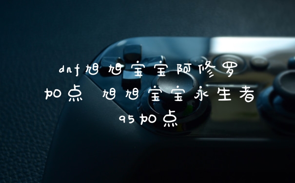 dnf旭旭宝宝阿修罗加点 旭旭宝宝永生者95加点