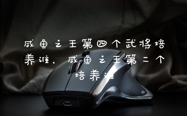 咸鱼之王第四个武将培养谁，咸鱼之王第二个培养谁