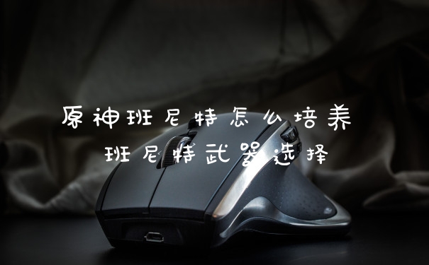 原神班尼特怎么培养 班尼特武器选择