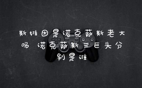 斯维因是诺克萨斯老大吗 诺克萨斯三巨头分别是谁