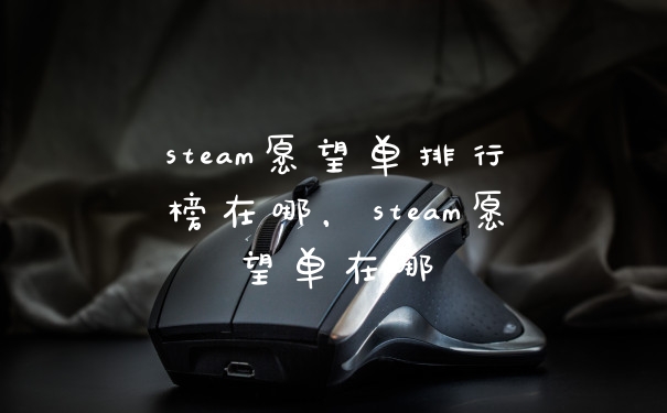 steam愿望单排行榜在哪，steam愿望单在哪