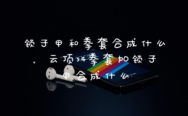锁子甲和拳套合成什么，云顶s4拳套加锁子甲合成什么