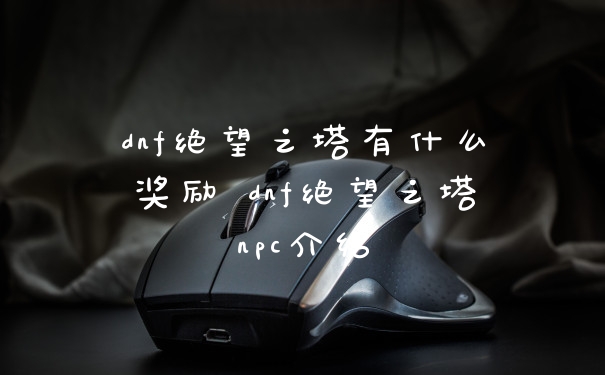 dnf绝望之塔有什么奖励 dnf绝望之塔npc介绍