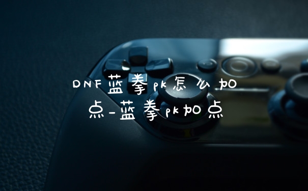 DNF蓝拳pk怎么加点_蓝拳pk加点