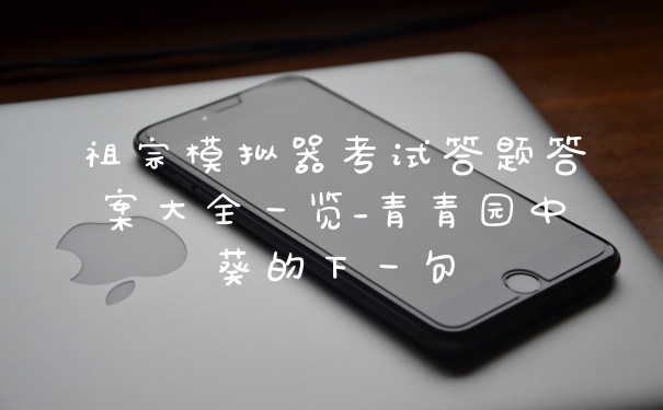 祖宗模拟器考试答题答案大全一览_青青园中葵的下一句