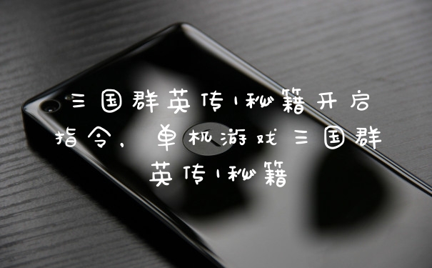 三国群英传1秘籍开启指令，单机游戏三国群英传1秘籍