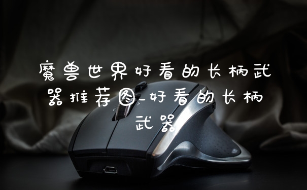 魔兽世界好看的长柄武器推荐图_好看的长柄武器