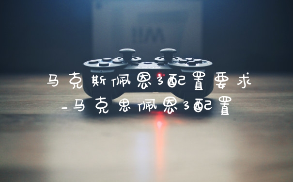 马克斯佩恩3配置要求_马克思佩恩3配置