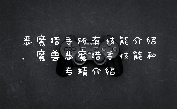 恶魔猎手所有技能介绍，魔兽恶魔猎手技能和专精介绍