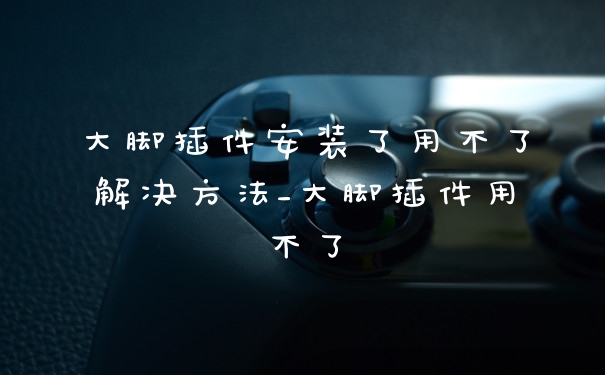 大脚插件安装了用不了解决方法_大脚插件用不了