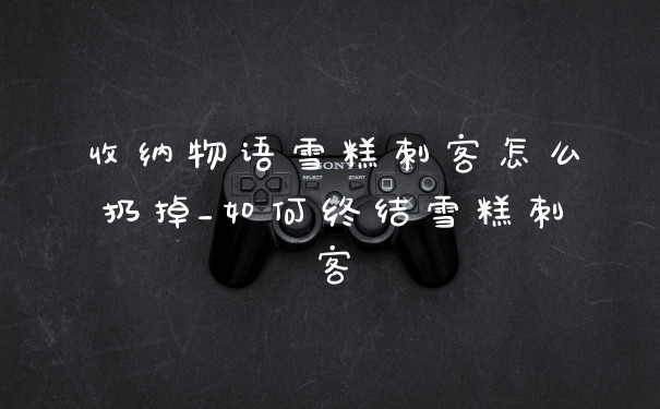 收纳物语雪糕刺客怎么扔掉_如何终结雪糕刺客