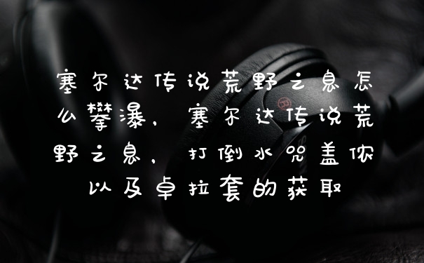 塞尔达传说荒野之息怎么攀瀑，塞尔达传说荒野之息，打倒水咒盖侬以及卓拉套的获取